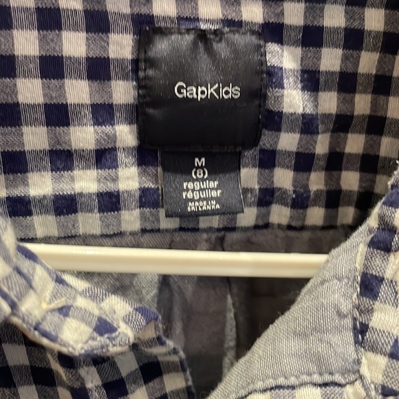 Gap blue and white checkered shirt - Picture 2 of 7